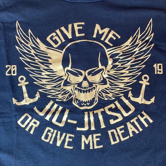 🦄 Brazilian jiu-jitsu black tank top - “Give me jiu-jitsu or give me death” - Picture 2 of 5